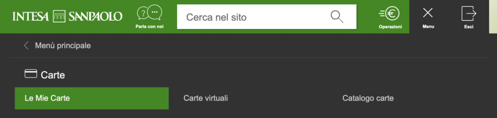 carta intesa virtuale