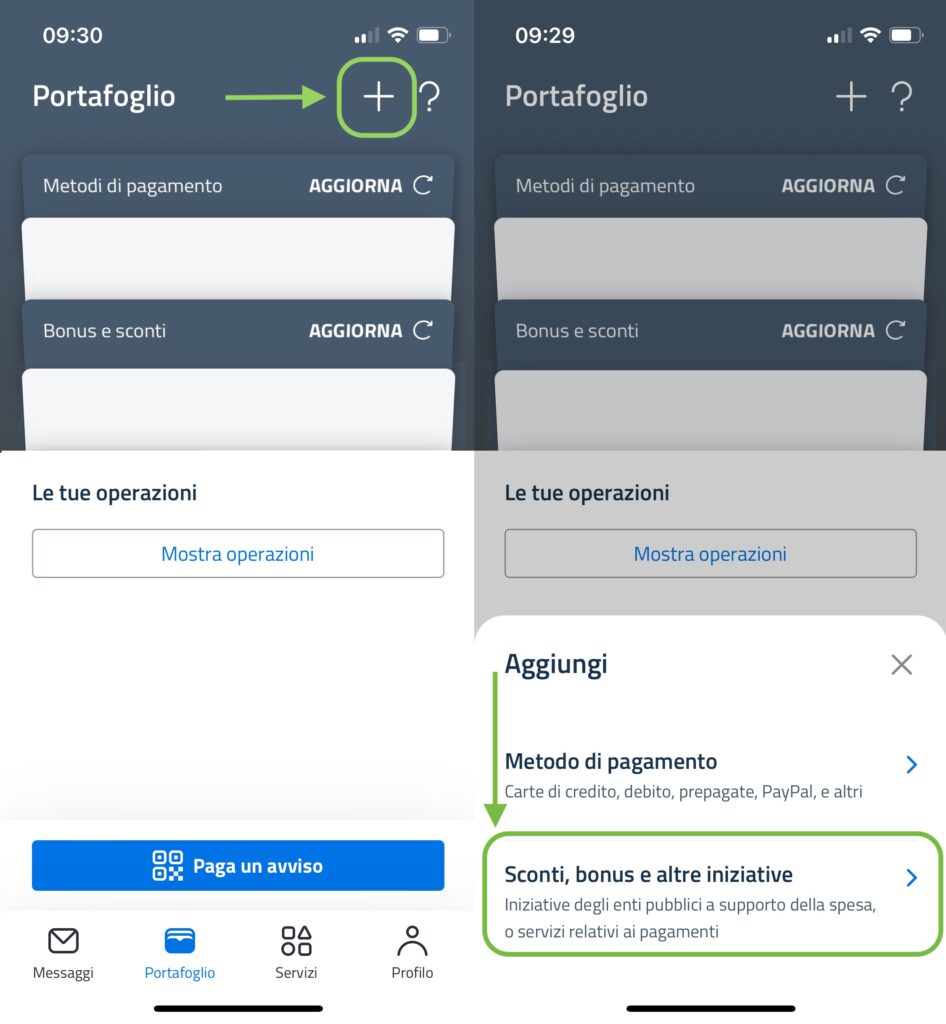 aggiungere carta giovani nazionale